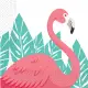 Flamingo servietter - 20 stk. - 