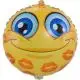 smiley ballon med kys - 1 stk. - 