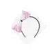 Hårbøjle med tyl pink sløjfe - 