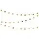 Guld stjerne guirlande - 3.6 meter. - 