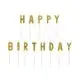 Guld glimmer fødselsdagslys "Happy Birthday" - 