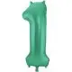 Mat grønt folietal - 86 cm - 1 tal - 