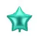 SATIN GRØN FOLIE STJERNE BALLON - 1 STK - 