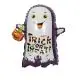 Spøgelses halloween ballon - 55 x 30 cm - 