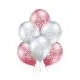 Baby Girl Shiny Balloner - 6 stk. - 30 cm. - 
