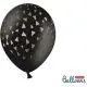 Ballon - Pastel sort - 30 cm - 