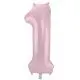Mat Pastel Pink Folie Ballontal - 1 tal - 86 cm. - 