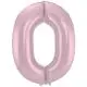 Mat Pastel Pink Folie Ballontal - 0 tal - 86 cm. - 