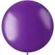 Metallic lilla ballon - 78 cm.  - 
