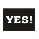 " Yes " Klistermærke - 