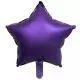 SATIN LILLA FOLIE STJERNE BALLON - 1 STK - 