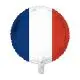 Folieballon - Fransk flag - 