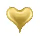 Guld hjerte ballon - 75x64.5 cm - 